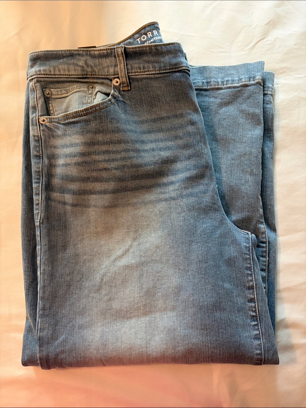 Light Blue Ankle Crop Jeans